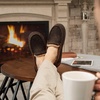 image:imageRockDove Mens Hearthfire Memory Foam Moc SlipperMocha Brown