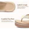 image:imageRockDove Womens Vista Platform Flip Flops Cushioned Comfort Non Slip Stylish Summer SandalsBeige