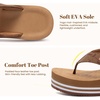 image:imageRockDove Womens Vista Platform Flip Flops Cushioned Comfort Non Slip Stylish Summer SandalsKhaki