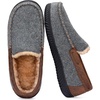image:imageRockDove Mens Hearthfire Memory Foam Moc SlipperCharcoal Grey