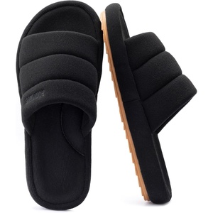 image:imageRockDove Mens Axis Arch Support Slide Slipper Cushioned Comfort Non Slip Sole House Wear Gift ChoiceBlack