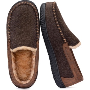 image:imageRockDove Mens Hearthfire Memory Foam Moc SlipperMocha Brown