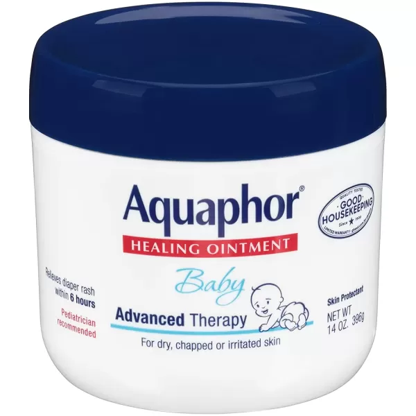 imageAquaphor Baby Healing Ointment Advanced Therapy for Chapped Cheeks and Diaper Rash 3 oz Tube Pack of 1214 Ounce Pack of 2