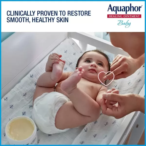 imageAquaphor Baby Healing Ointment Advanced Therapy for Chapped Cheeks and Diaper Rash 3 oz Tube Pack of 1214 Ounce Pack of 3