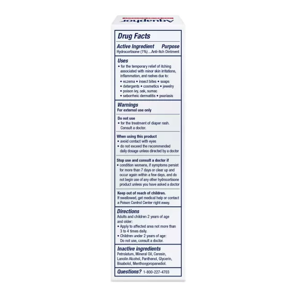 imageAquaphor Childrens Itch Relief Ointment 1 Hydrocortisone AntiItch Ointment 1 Oz Tube Pack of 2