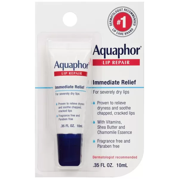 imageAquaphor Lip Repair Ointment  Longlasting Moisture to Soothe Dry Chapped Lips  35 fl oz Tube Pack of 48035 Fl Oz Pack of 10