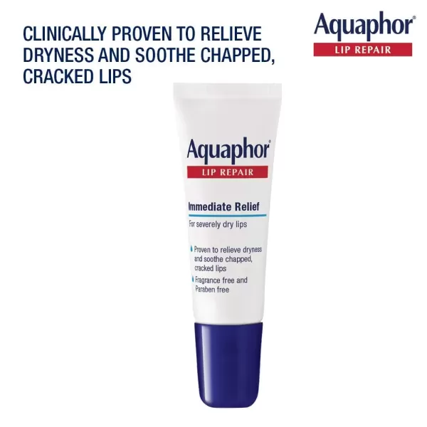imageAquaphor Lip Repair Ointment  Longlasting Moisture to Soothe Dry Chapped Lips  35 fl oz Tube Pack of 48035 Fl Oz Pack of 48