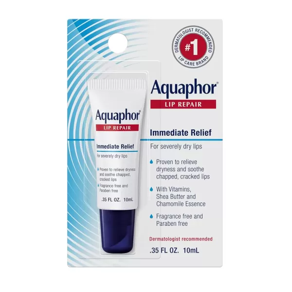 imageAquaphor Lip Repair Ointment  Longlasting Moisture to Soothe Dry Chapped Lips  35 fl oz Tube Pack of 48035 Fl Oz Pack of 48
