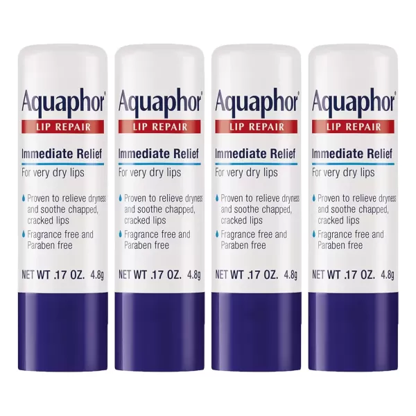 imageAquaphor Lip Repair Stick  Soothes Dry Chapped Lips  017 Ounce Pack of 4017 Ounce Pack of 4