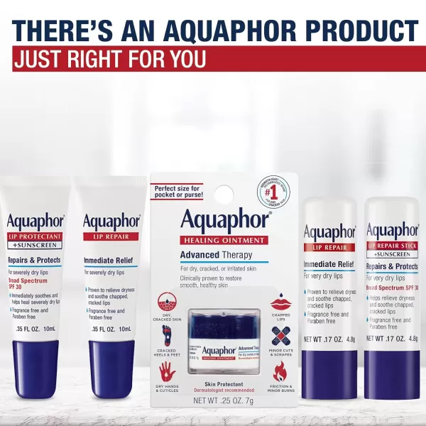 imageAquaphor Lip Repair Stick  Soothes Dry Chapped Lips  017 Ounce Pack of 4017 Ounce Pack of 4