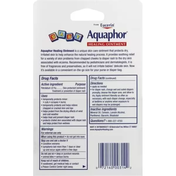 imageAquaphor Baby Healing Ointment ToGo Pack  Advanced Therapy for Chapped Cheeks and Diaper Rash 2 CountPack of 12 CountPack of 1