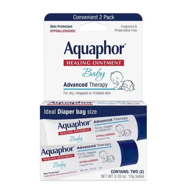 imageAquaphor Baby Healing Ointment ToGo Pack  Advanced Therapy for Chapped Cheeks and Diaper Rash 2 CountPack of 12 CountPack of 1
