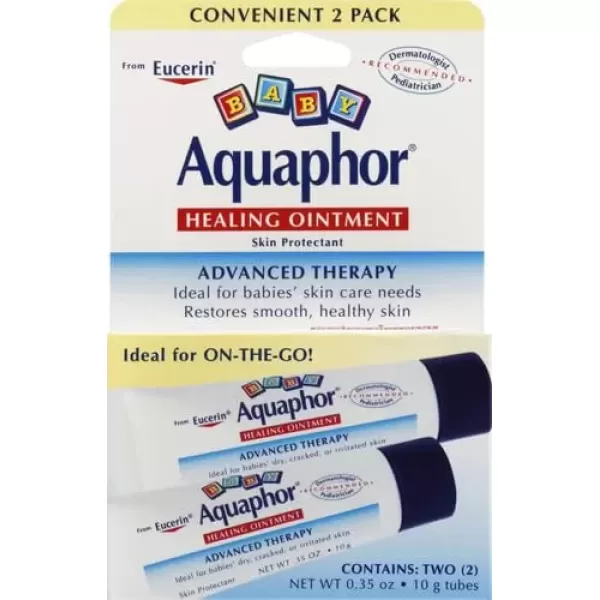 imageAquaphor Baby Healing Ointment ToGo Pack  Advanced Therapy for Chapped Cheeks and Diaper Rash 2 CountPack of 12 CountPack of 1
