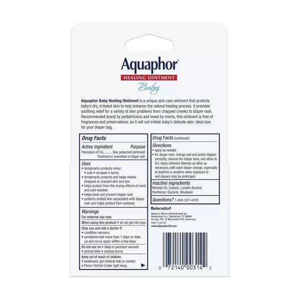 imageAquaphor Baby Healing Ointment ToGo Pack  Advanced Therapy for Chapped Cheeks and Diaper Rash 2 CountPack of 12 CountPack of 2