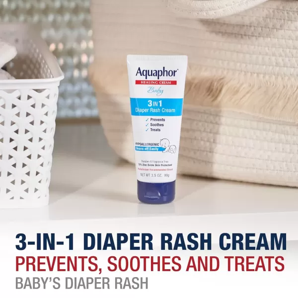 imageAquaphor Baby Skin Care Gift Set with Aquaphor Baby Wash and Shampoo Aquaphor Baby Healing Ointment Aquaphor Diaper Rash Cream and WaterWipes 4 Pieces