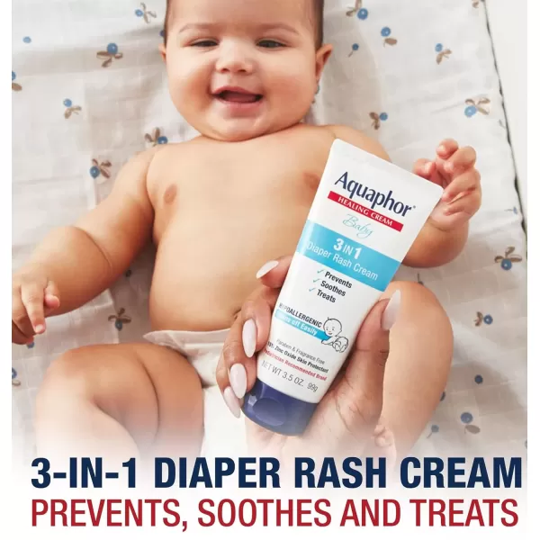 imageAquaphor Baby Skincare Essentials Gift Set with Aquaphor Baby Wash and Shampoo Aquaphor Baby Healing Ointment and Aquaphor Diaper Rash Cream 3 Pieces