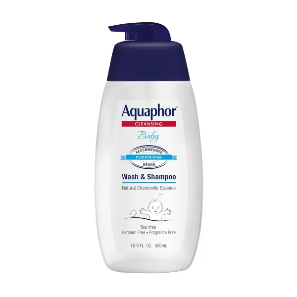 imageAquaphor Baby Wash and Shampoo  Mild Tearfree 2in1 Solution for Babys Sensitive Skin  169 fl oz PumpUnscented