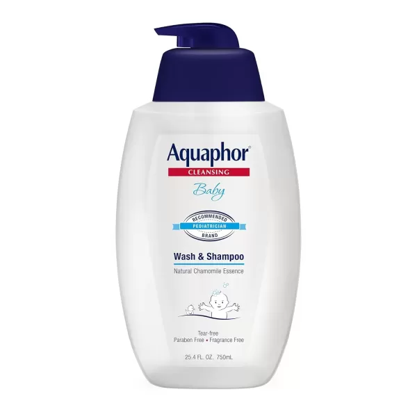 imageAquaphor Baby Wash and Shampoo Unscented Baby Shampoo and Wash 254 Fl Oz Pump Bottle
