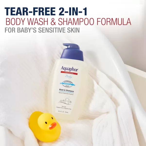 imageAquaphor Baby Wash and Shampoo Unscented Baby Shampoo and Wash 254 Fl Oz Pump Bottle
