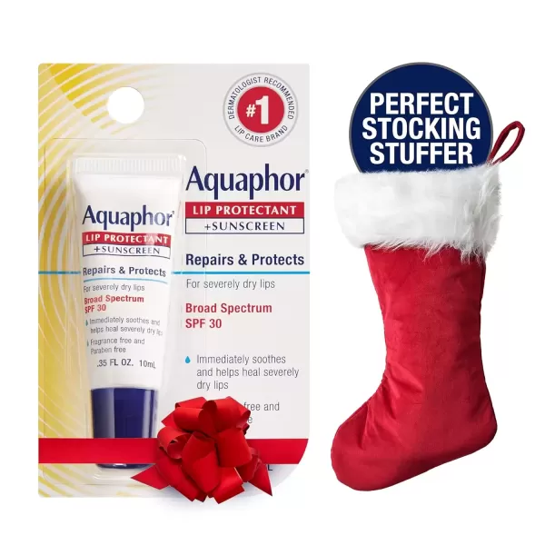 imageAquaphor Lip Repair Lip Balm with Sunscreen Lip Protectant Lip Balm SPF 30 035 Oz Tube