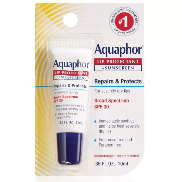 imageAquaphor Lip Repair Lip Balm with Sunscreen Lip Protectant Lip Balm SPF 30 035 Oz Tube