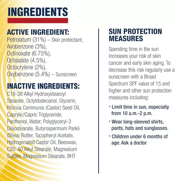 imageAquaphor Lip Repair Lip Balm with Sunscreen Lip Protectant Lip Balm SPF 30 035 Oz Tube