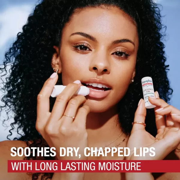 imageAquaphor Naturally Inspired Lip Repair Stick with Aloe Vera and Shea Butter Hydrating Lip Balm Stick Immediately Relieves Dryness and Soothes Chapped Lips Holiday Gifts for Self Care 017 Oz StickCoconut Oil