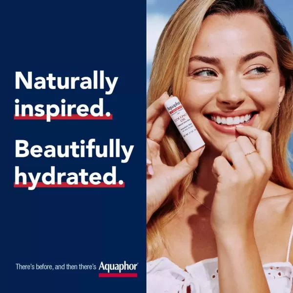imageAquaphor Naturally Inspired Lip Repair Stick with Aloe Vera and Shea Butter Hydrating Lip Balm Stick Immediately Relieves Dryness and Soothes Chapped Lips Holiday Gifts for Self Care 017 Oz StickCoconut Oil