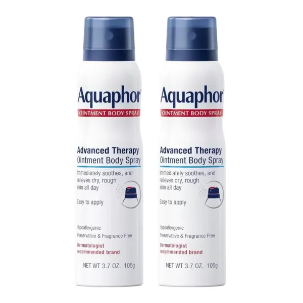 imageAquaphor Ointment Body Spray  Moisturizes and Heals Dry Rough Skin  37 oz Spray Can37 Ounce Pack of 2
