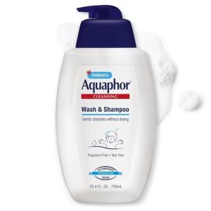 imageAquaphor Childrens Body Wash and Shampoo Fragrance Free Tear Free Shampoo and Body Wash for Kids From PediatricianRecommended Brand 254 Fl Oz Pump Bottle