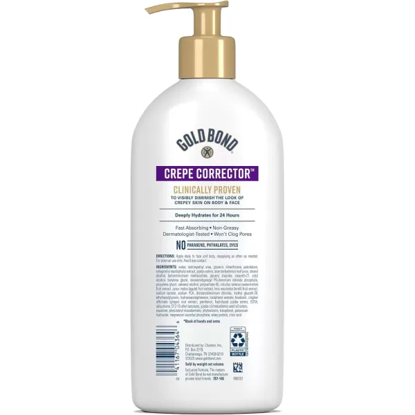 imageGold Bond Age Renew Crepe Corrector Body ampamp Face Lotion Replenishing ampamp Smoothing Formula 14 oz Packaging may vary13 Fl Oz Pack of 1