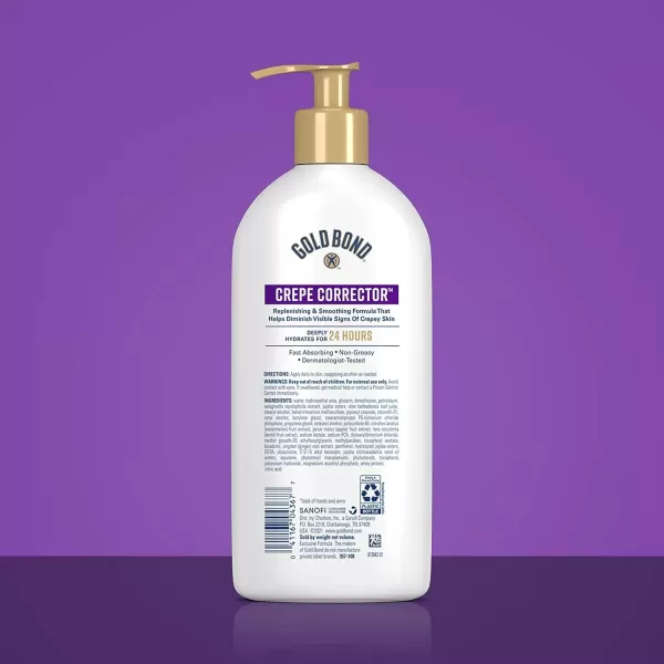 imageGold Bond Age Renew Crepe Corrector Body ampamp Face Lotion Replenishing ampamp Smoothing Formula 14 oz Packaging may vary14 Fl Oz Pack of 1