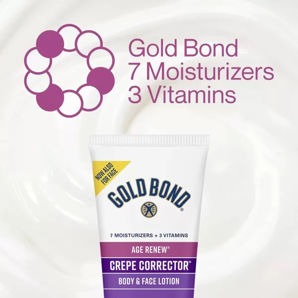 imageGold Bond Age Renew Crepe Corrector Body ampamp Face Lotion Replenishing ampamp Smoothing Formula 14 oz Packaging may vary8 Fl Oz Pack of 1