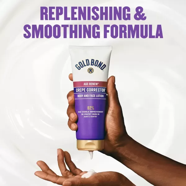 imageGold Bond Age Renew Crepe Corrector Body ampamp Face Lotion Replenishing ampamp Smoothing Formula 14 oz Packaging may vary8 Fl Oz Pack of 1