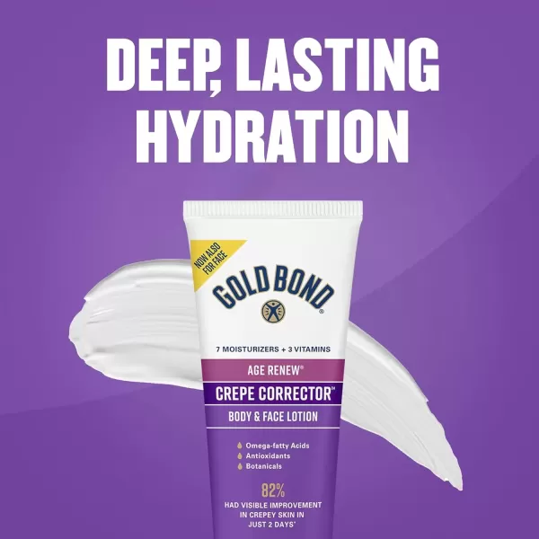 imageGold Bond Age Renew Crepe Corrector Body ampamp Face Lotion Replenishing ampamp Smoothing Formula 14 oz Packaging may vary8 Fl Oz Pack of 1