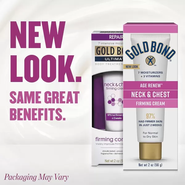 imageGold Bond Age Renew Neck ampamp Chest Firming Age Renew Cream 2 oz Clinically Tested Skin Firming Cream2 Ounce Pack of 1