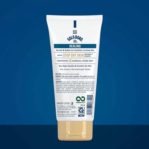 imageGold Bond Healing Skin Therapy Lotion with Aloe 55 oz NonGreasy ampamp Hypoallergenic55 Ounce Pack of 1