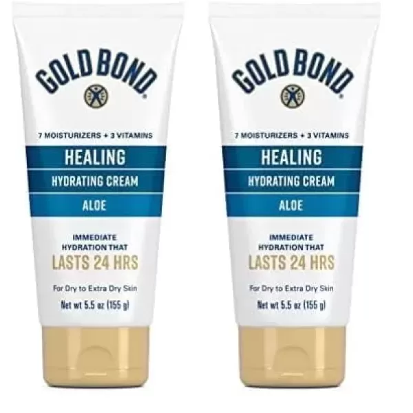 imageGold Bond Healing Skin Therapy Lotion with Aloe 55 oz NonGreasy ampamp Hypoallergenic55 Ounce Pack of 2