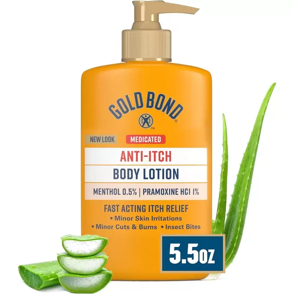 imageGold Bond Medicated AntiItch Body Lotion 55 oz Steroid Free Fast Acting Itch Relief