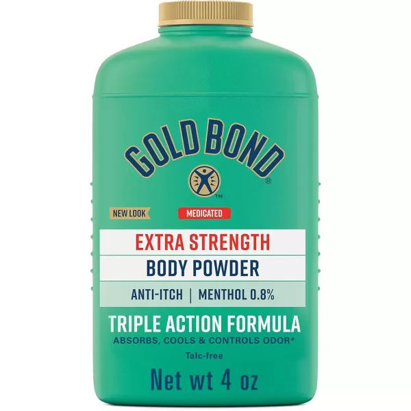 imageGold Bond Medicated TalcFree Extra Strength Body Powder 4 oz for Cooling Absorbing Itch Relief1 Ounce Pack of 1