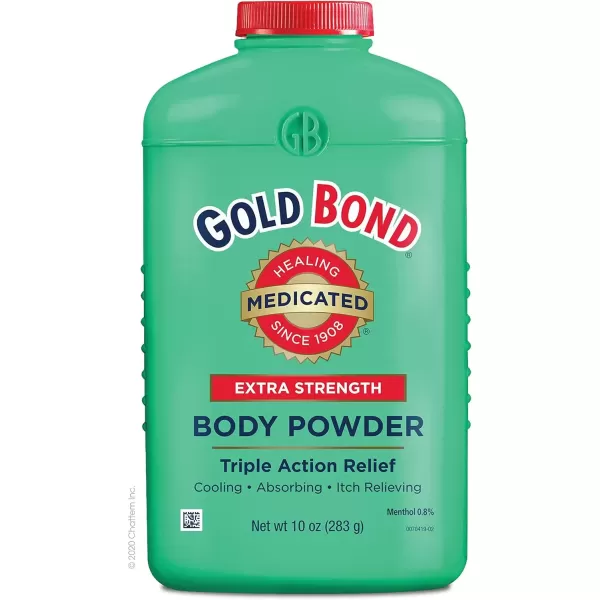 imageGold Bond Medicated TalcFree Extra Strength Body Powder 4 oz for Cooling Absorbing Itch Relief10 Ounce Pack of 1