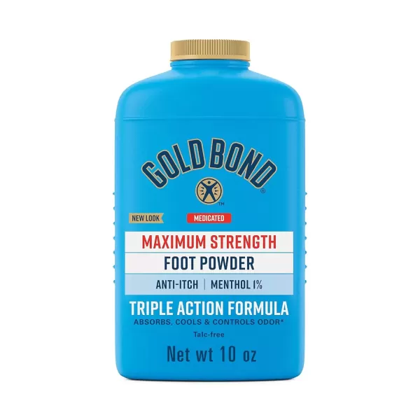 imageGold Bond Medicated TalcFree Foot Powder 4 oz Maximum Strength Odor Control ampamp Itch Relief10 Ounce Pack of 1