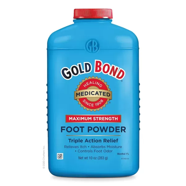 imageGold Bond Medicated TalcFree Foot Powder 4 oz Maximum Strength Odor Control ampamp Itch Relief10 Ounce Pack of 1