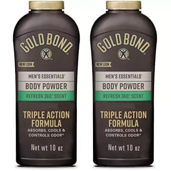 imageGold Bond Mens Essentials TalcFree Body Powder Spray 7 oz Recharge Scent Wetness Protection10 Ounce Pack of 2