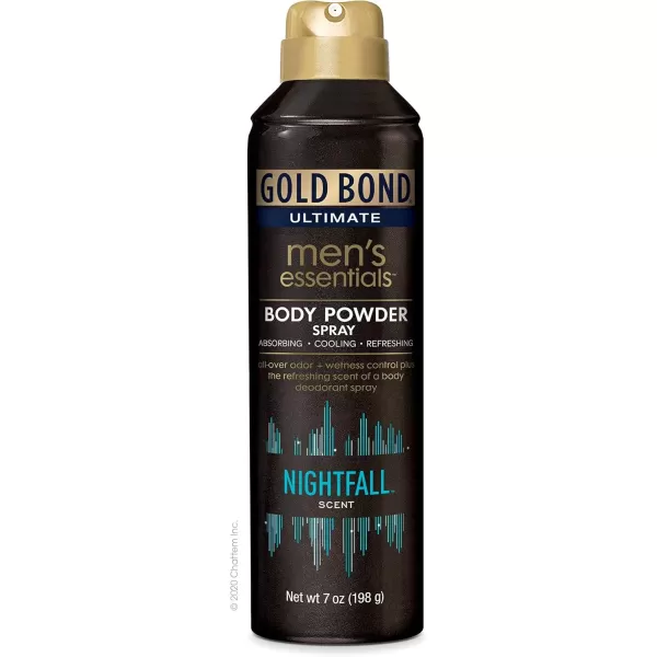 imageGold Bond Mens Essentials TalcFree Body Powder Spray 7 oz Recharge Scent Wetness Protection7 Ounce Pack of 1