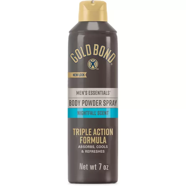 imageGold Bond Mens Essentials TalcFree Body Powder Spray 7 oz Recharge Scent Wetness Protection7 Ounce Pack of 1