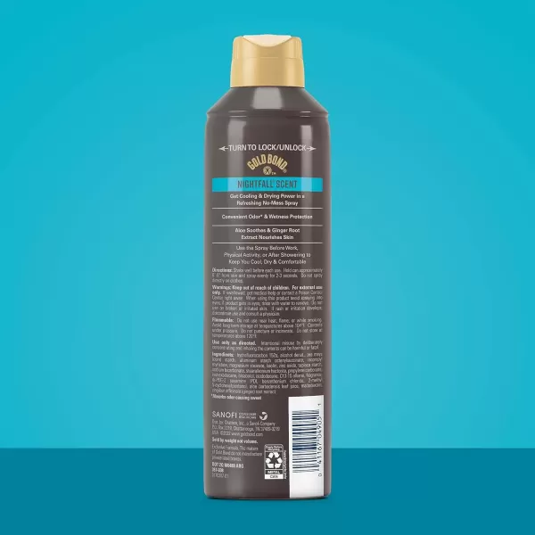 imageGold Bond Mens Essentials TalcFree Body Powder Spray 7 oz Recharge Scent Wetness Protection7 Ounce Pack of 2