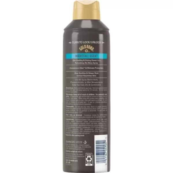 imageGold Bond Mens Essentials TalcFree Body Powder Spray 7 oz Recharge Scent Wetness Protection7 Ounce Pack of 2