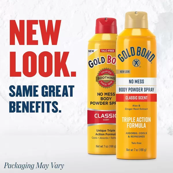 imageGold Bond No Mess TalcFree Body Powder Spray 7 oz Classic Scent with a Triple Action Formula