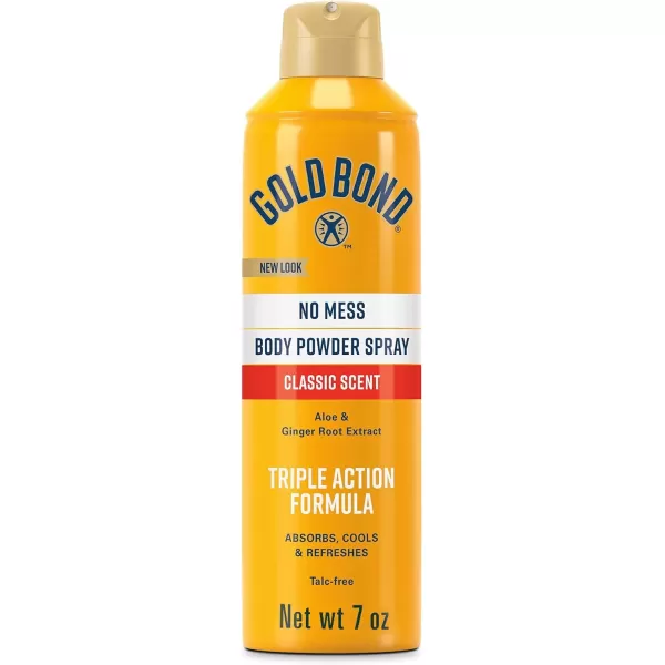imageGold Bond No Mess TalcFree Body Powder Spray 7 oz Classic Scent with a Triple Action Formula